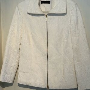 DANA BUCHMAN jacket , off white, size 10